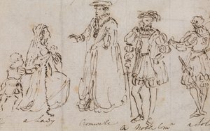 Étude de costumes du XVIe siècle